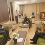 جلسه هیات مدیره تعاونی مسکن در مورخه 1400/8/12در دفتر شهردار جدید کرمان آقای دکتر شعر باف تبریزی در خصوص زمین 38هکتاری کرمان.